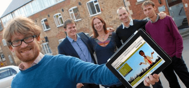 Nimble's growth is featured in the business section of Stroud News & Journal
