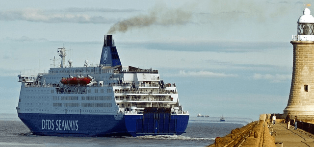 DFDS Seaways breaks the champagne over the bow of their new Nimble Author safety courses