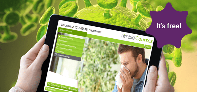 Nimble Elearning FREE Coronavirus (COVID-19) Awareness elearning course