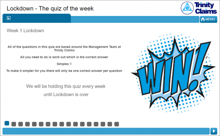 Trinity Claims quiz